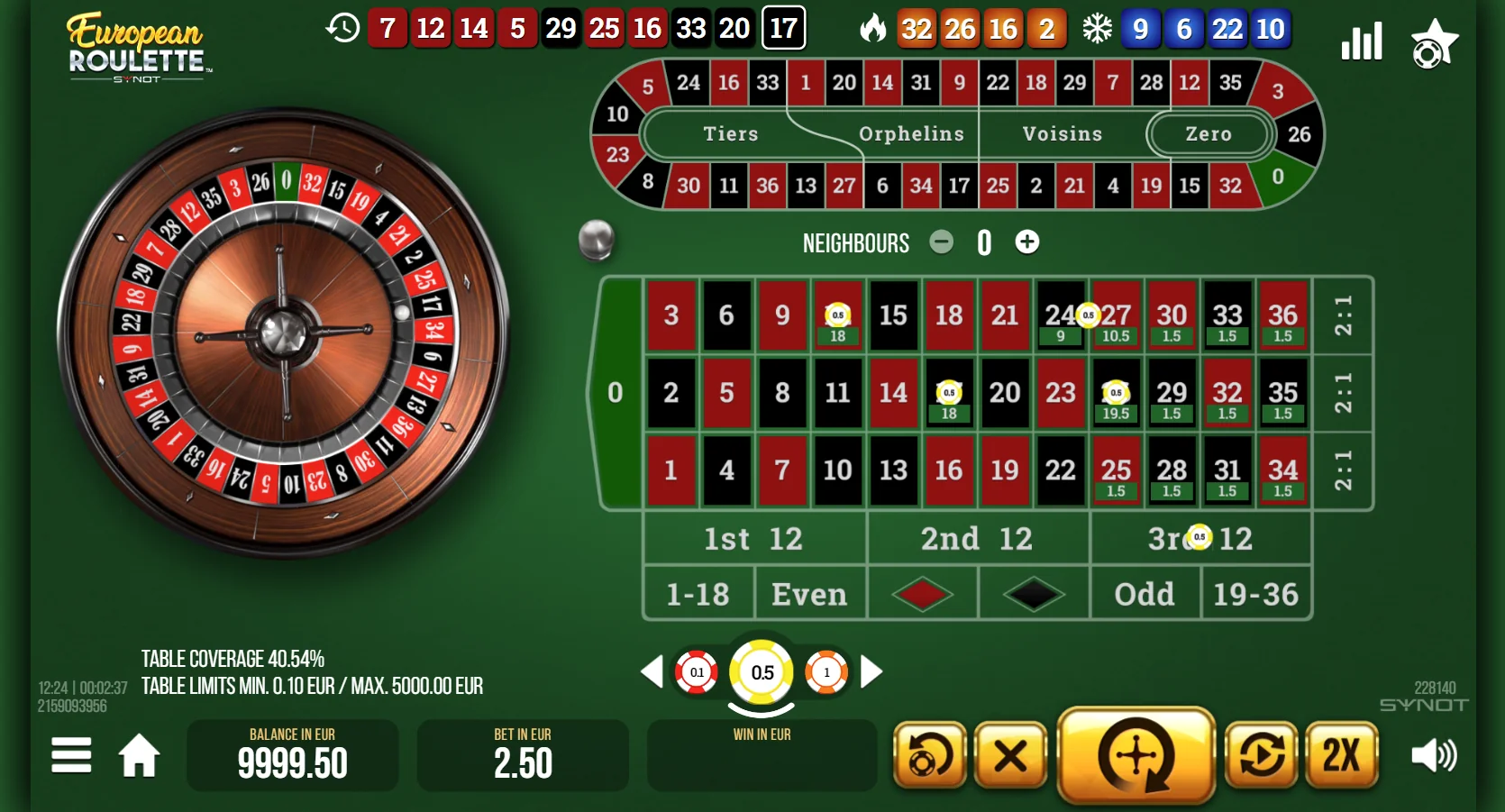 European Roulette